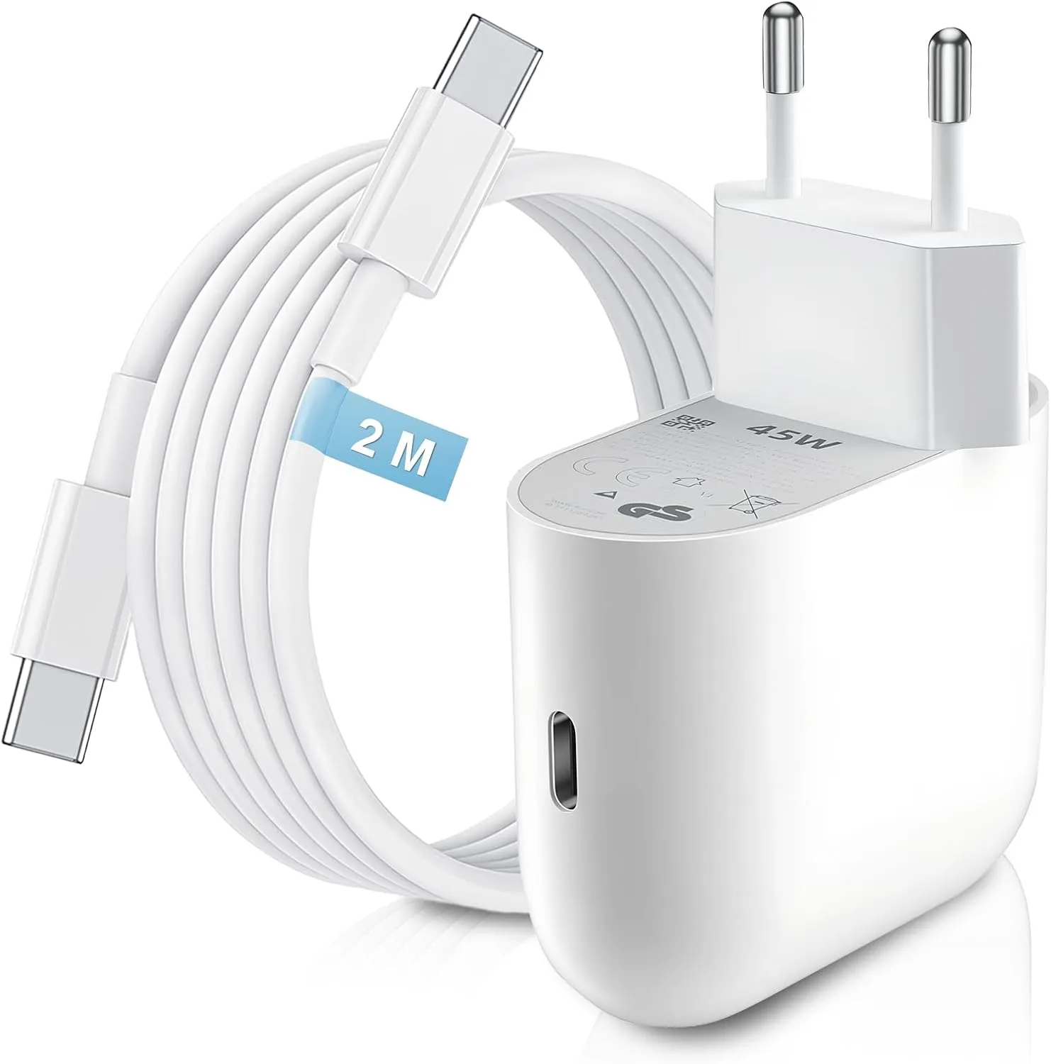 45W USB-C Charger with 2 m Cable view 1