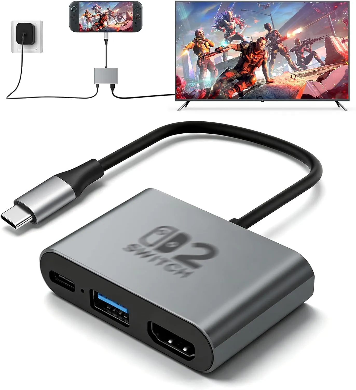 3-in-1 USB-C Dock with 4K 120 Hz HDMI view 1