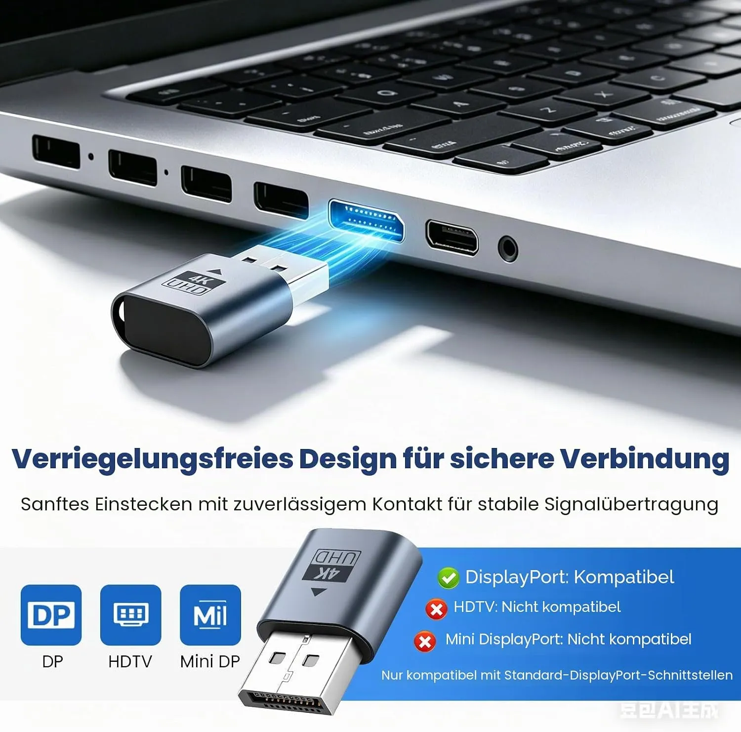4K DisplayPort Dummy Plug view 3