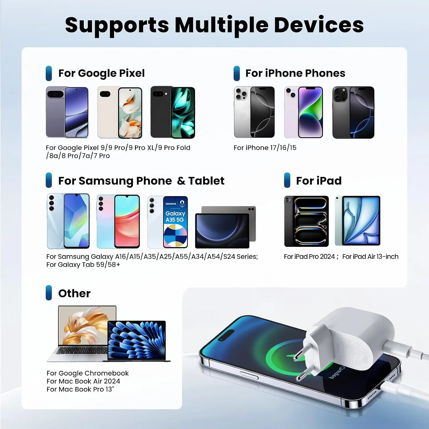45W USB-C Charger with 2 m Cable view 5